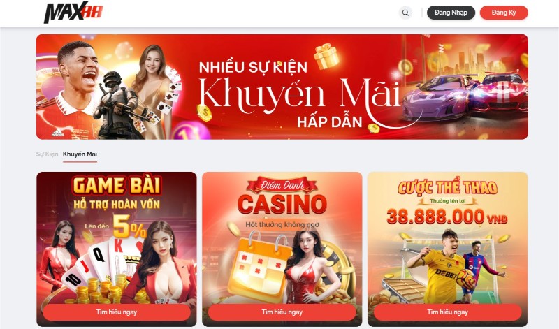 Đăng ký MAX88 - Mở tài khoản trong 60 giây, nhận ưu đãi lớn 3 Đăng ký MAX88