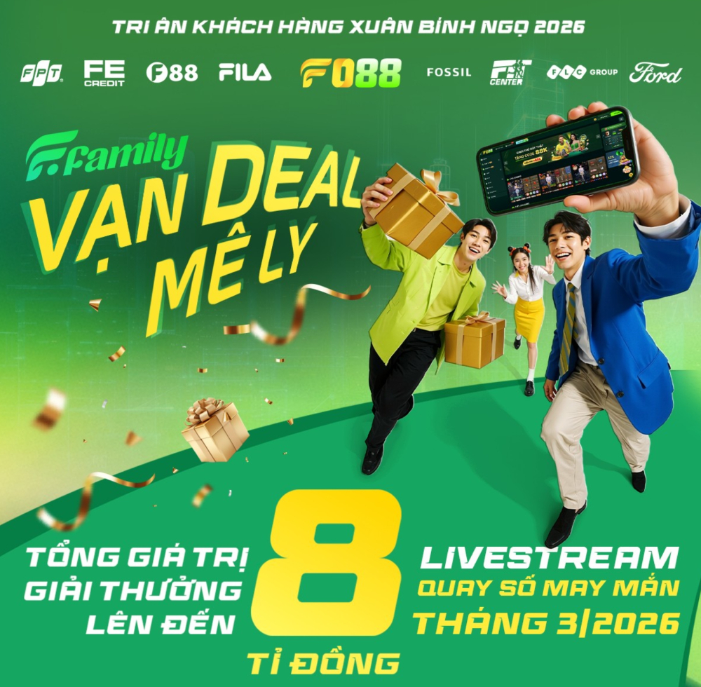 FO88 RA MẮT "LIÊN MINH F": HỢP TÁC VỚI 8 THƯƠNG HIỆU LỚN, TỔNG GIẢI THƯỞNG 8 TỶ ĐỒNG
